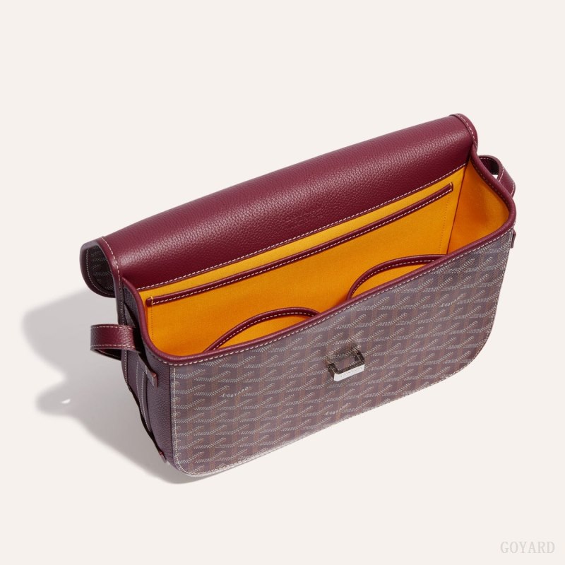 Bolsas De Ombro Goyard Belvedere MM Bag Bordeaux | GY-WSF0328