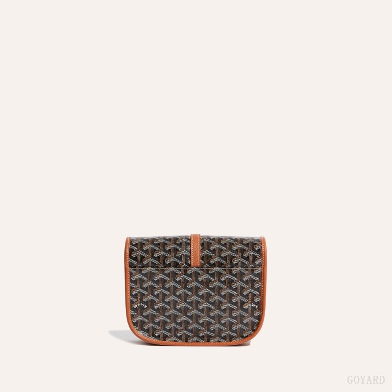 Bolsas De Ombro Goyard Belvedere PM Bag Pretas Marrom | GY-EUZ9375