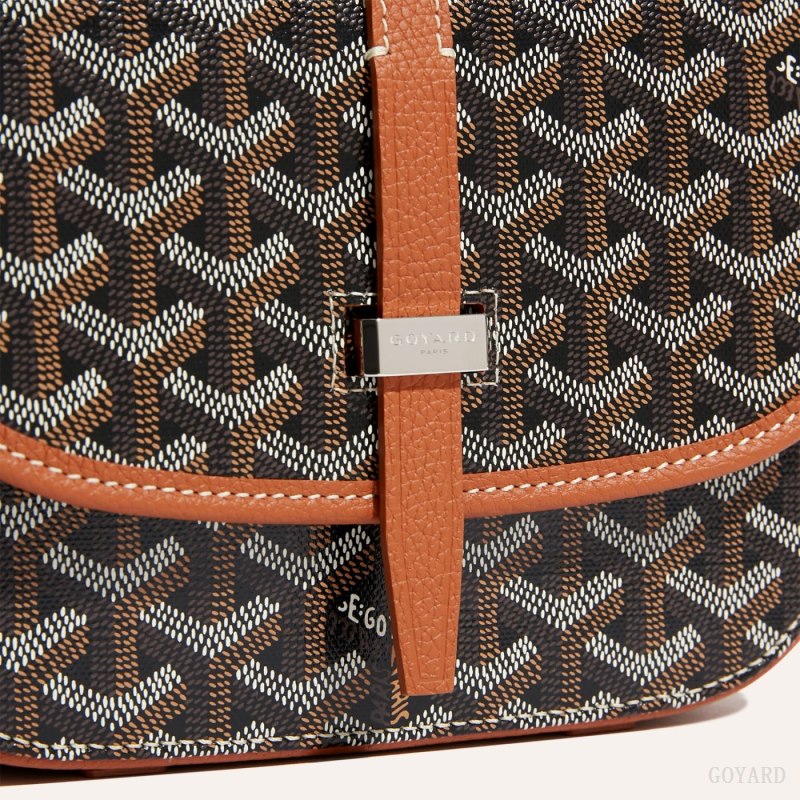 Bolsas De Ombro Goyard Belvedere PM Bag Pretas Marrom | GY-EUZ9375