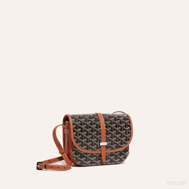Bolsas De Ombro Goyard Belvedere PM Bag Pretas Marrom | GY-EUZ9375
