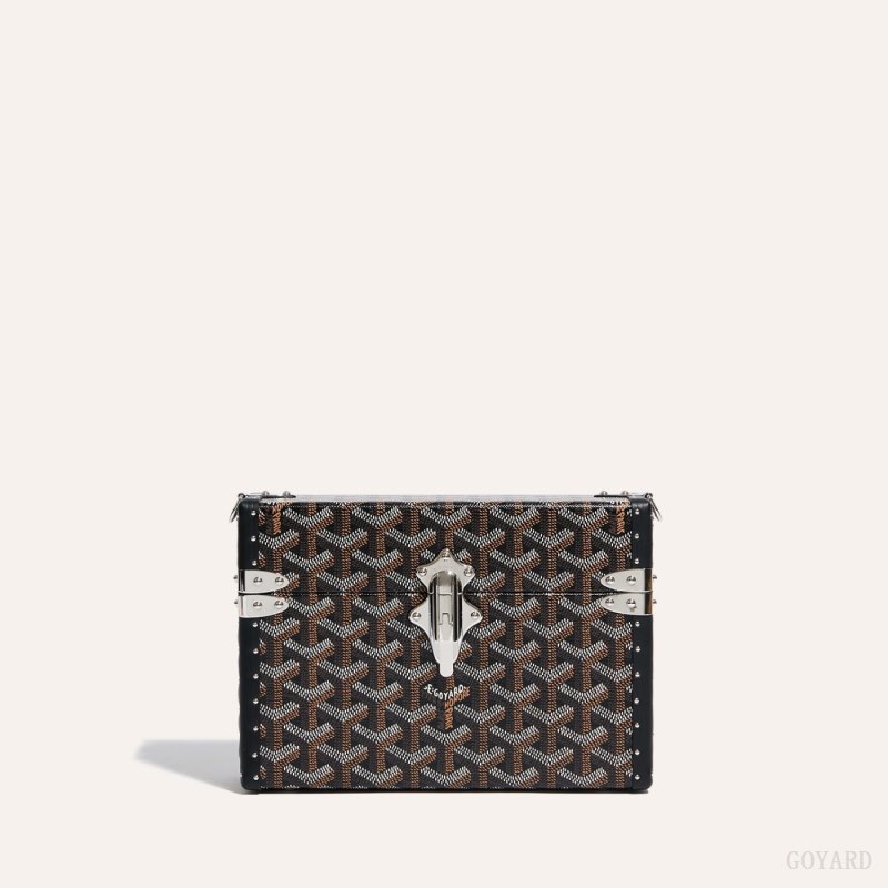 Bolsas De Ombro Goyard Cassette Trunk Bag Pretas | GY-CHX5085