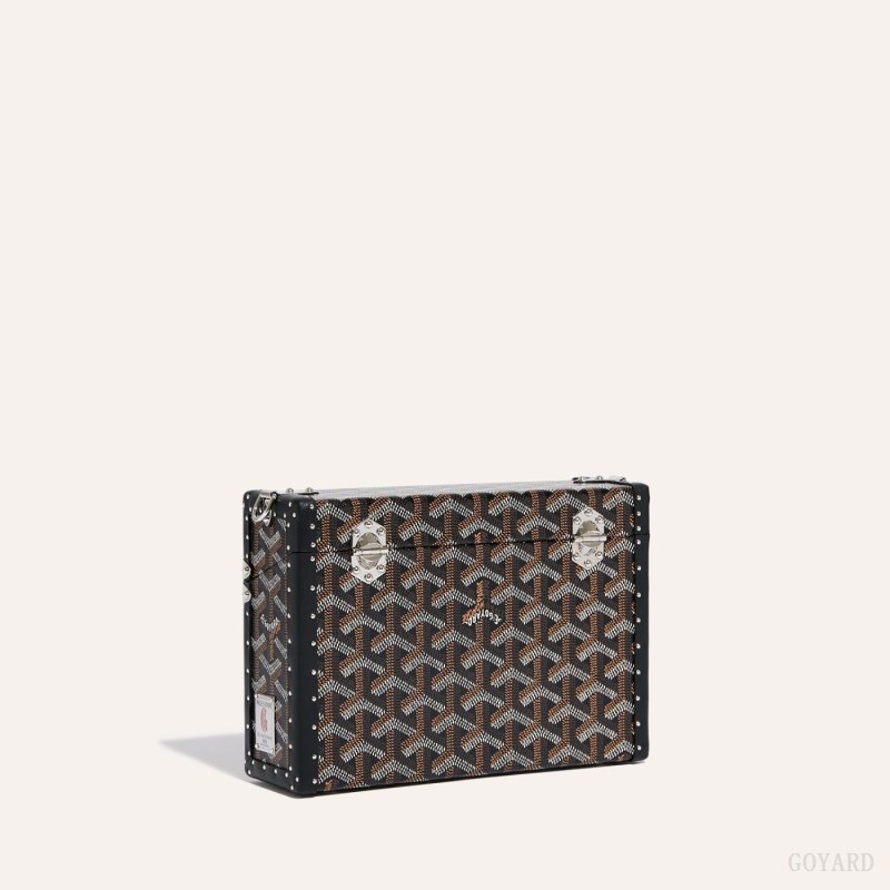 Bolsas De Ombro Goyard Cassette Trunk Bag Pretas | GY-CHX5085