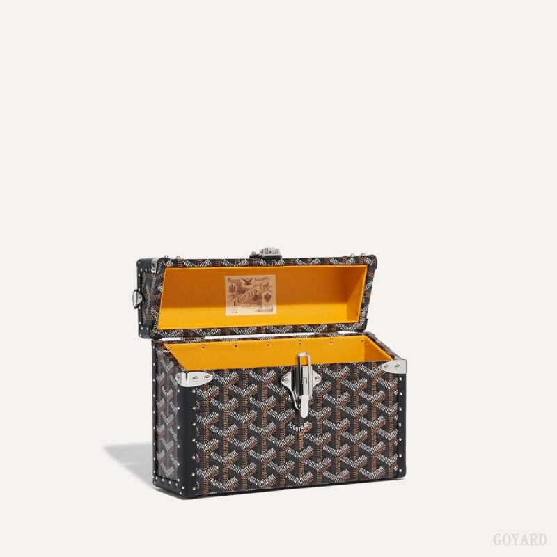 Bolsas De Ombro Goyard Cassette Trunk Bag Pretas | GY-CHX5085