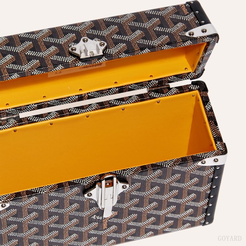 Bolsas De Ombro Goyard Cassette Trunk Bag Pretas | GY-CHX5085