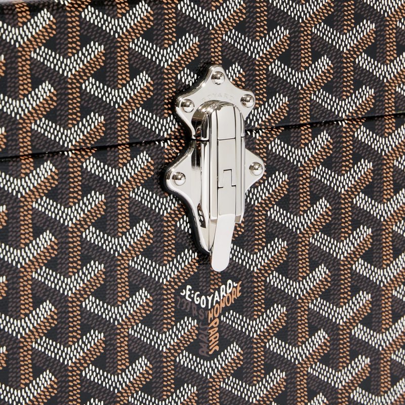 Bolsas De Ombro Goyard Cassette Trunk Bag Pretas | GY-CHX5085