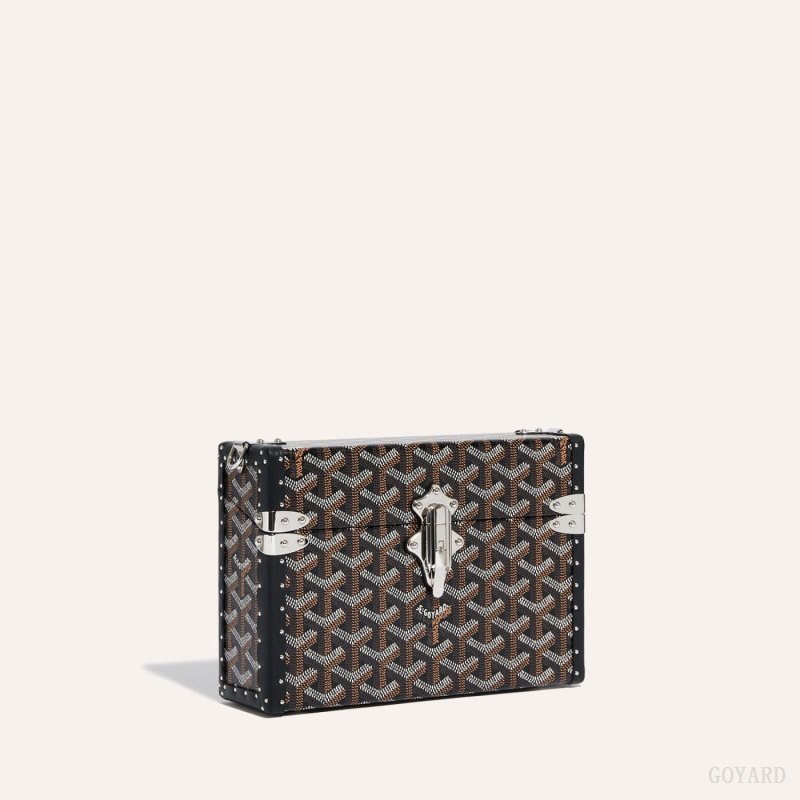 Bolsas De Ombro Goyard Cassette Trunk Bag Pretas | GY-CHX5085