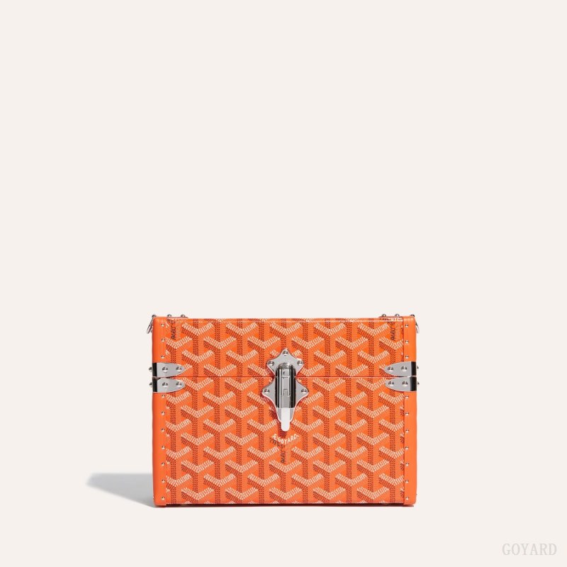 Bolsas De Ombro Goyard Cassette Trunk Bag Laranja | GY-WWI5568