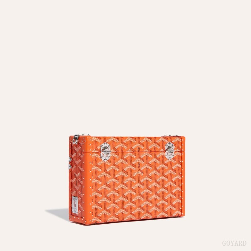 Bolsas De Ombro Goyard Cassette Trunk Bag Laranja | GY-WWI5568