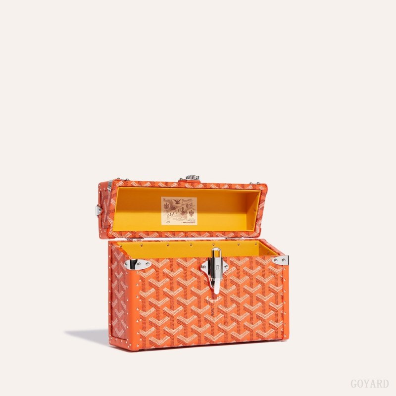 Bolsas De Ombro Goyard Cassette Trunk Bag Laranja | GY-WWI5568