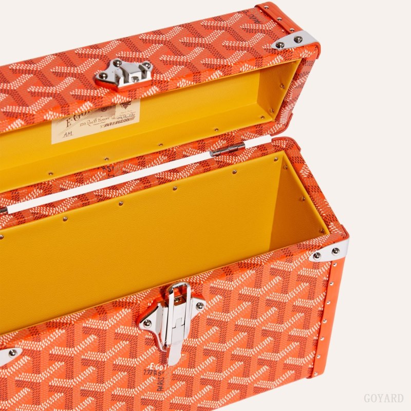 Bolsas De Ombro Goyard Cassette Trunk Bag Laranja | GY-WWI5568