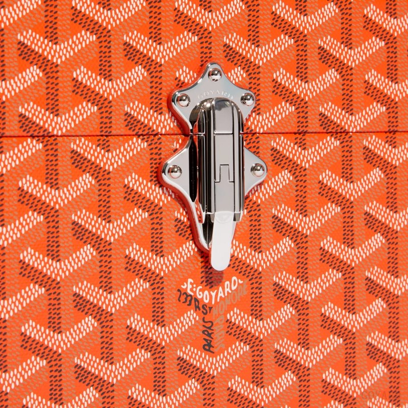 Bolsas De Ombro Goyard Cassette Trunk Bag Laranja | GY-WWI5568