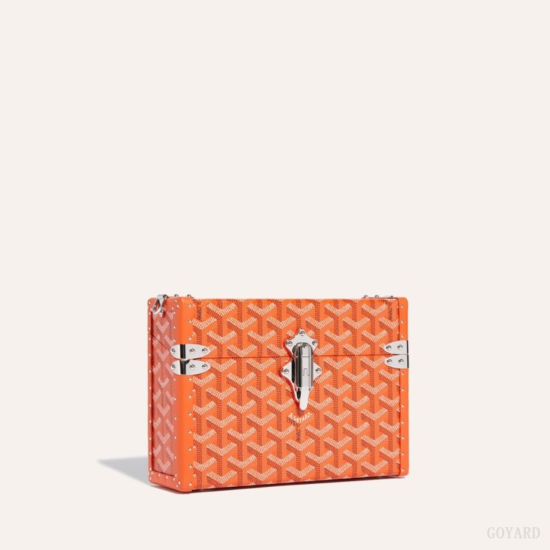 Bolsas De Ombro Goyard Cassette Trunk Bag Laranja | GY-WWI5568