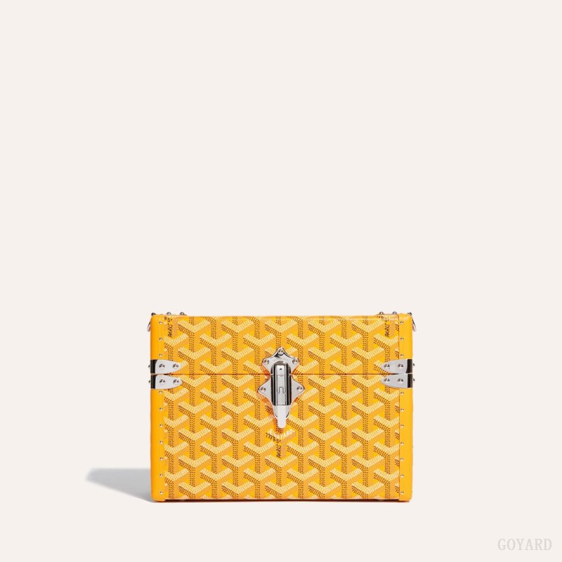 Bolsas De Ombro Goyard Cassette Trunk Bag Amarelas | GY-RLY2942