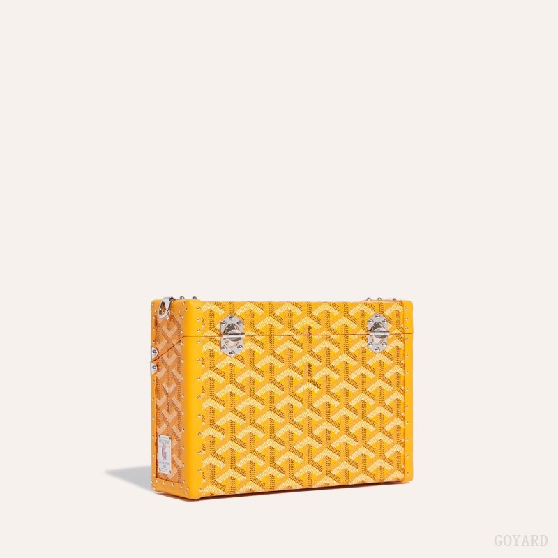 Bolsas De Ombro Goyard Cassette Trunk Bag Amarelas | GY-RLY2942