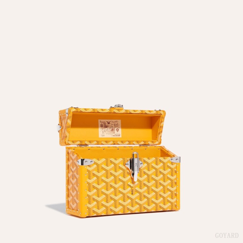 Bolsas De Ombro Goyard Cassette Trunk Bag Amarelas | GY-RLY2942