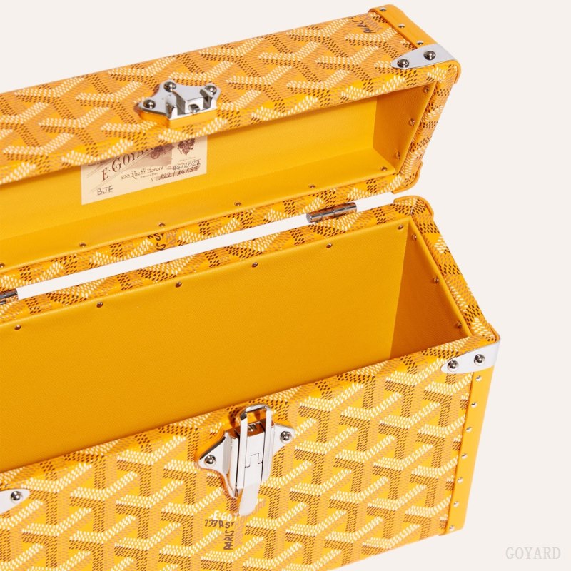 Bolsas De Ombro Goyard Cassette Trunk Bag Amarelas | GY-RLY2942