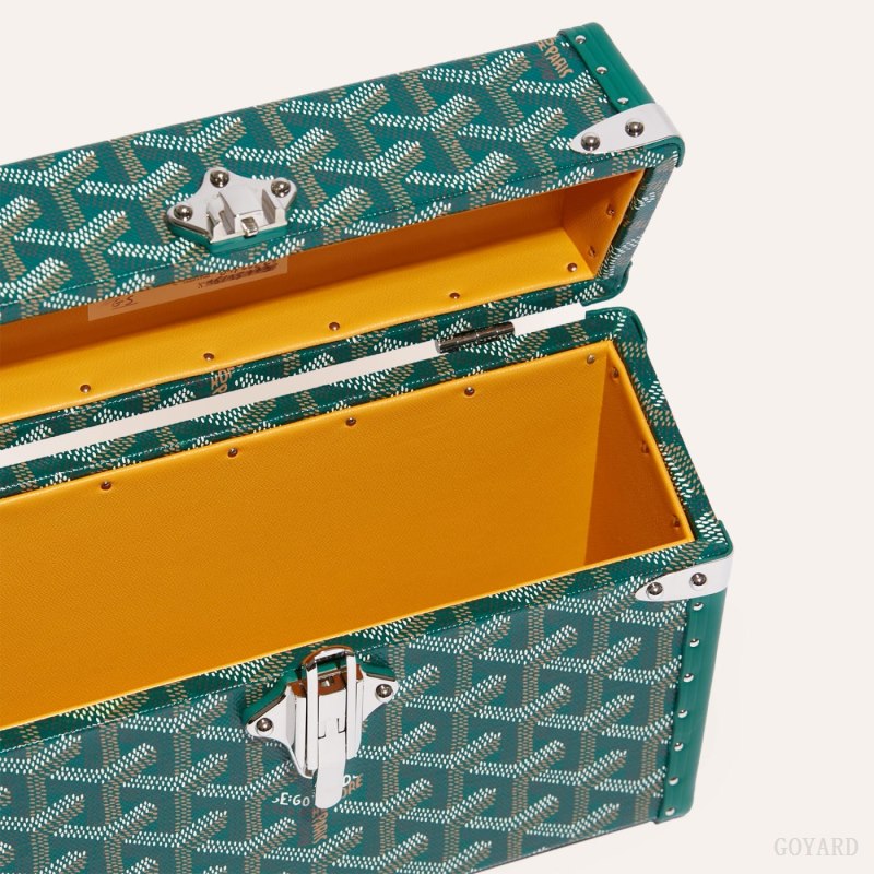 Bolsas De Ombro Goyard Cassette Trunk Bag Verdes | GY-KOZ5161