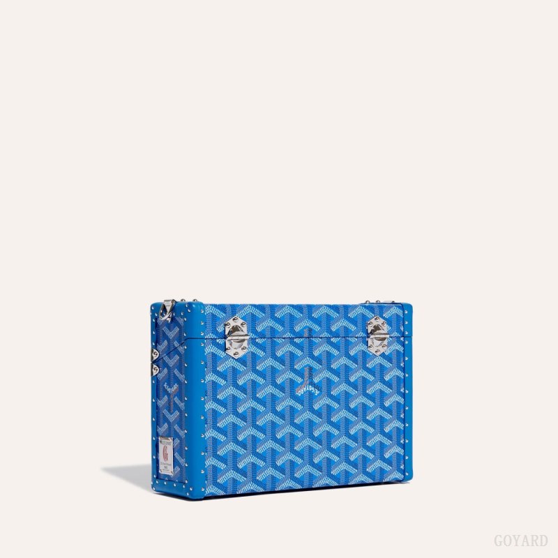 Bolsas De Ombro Goyard Cassette Trunk Bag Azuis | GY-CXR7204