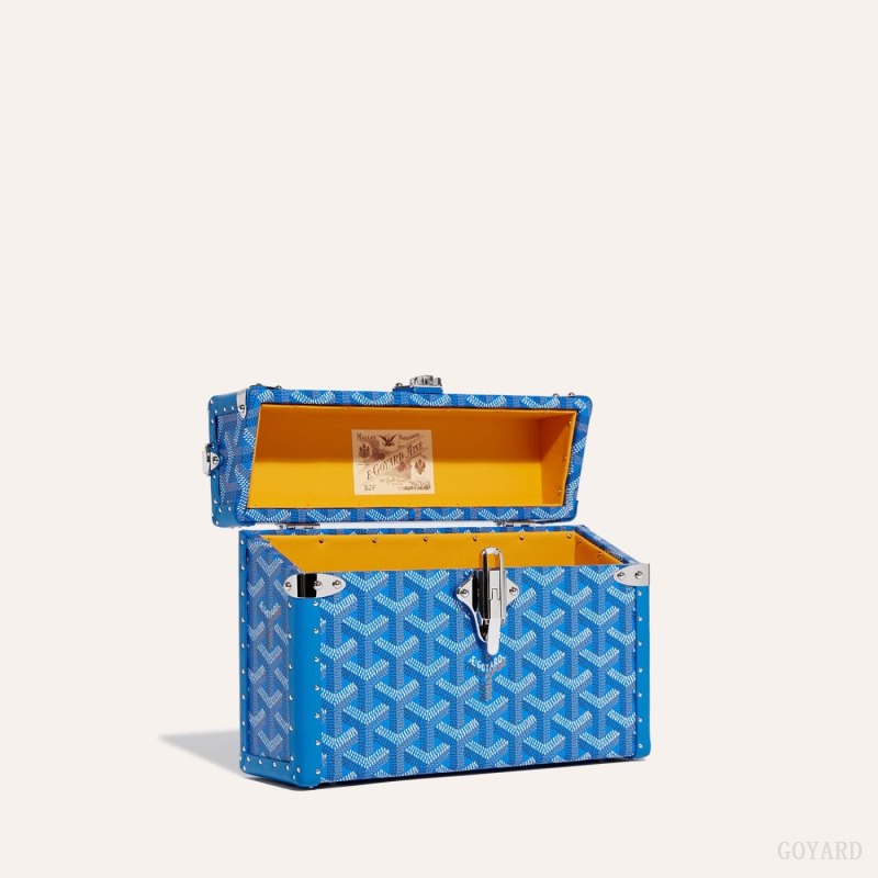 Bolsas De Ombro Goyard Cassette Trunk Bag Azuis | GY-CXR7204