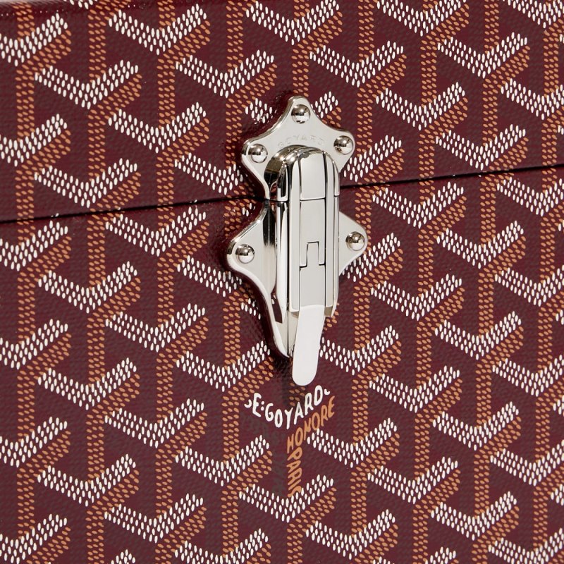Bolsas De Ombro Goyard Cassette Trunk Bag Bordeaux | GY-WNL1725