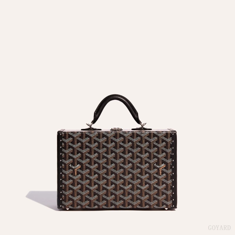Bolsas De Ombro Goyard Grand Hôtel Trunk Bag Pretas | GY-LZD5056