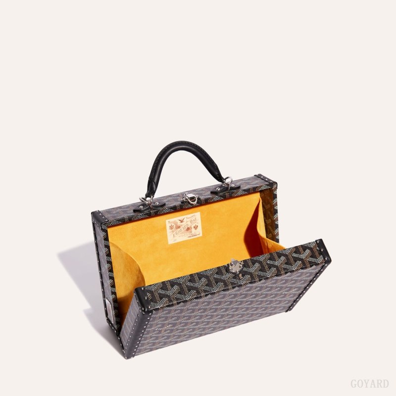 Bolsas De Ombro Goyard Grand Hôtel Trunk Bag Pretas | GY-LZD5056