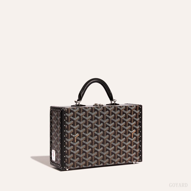 Bolsas De Ombro Goyard Grand Hôtel Trunk Bag Pretas | GY-LZD5056