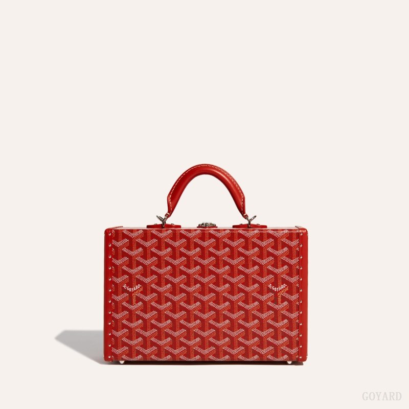 Bolsas De Ombro Goyard Grand Hôtel Trunk Bag Vermelhas | GY-IPG7816