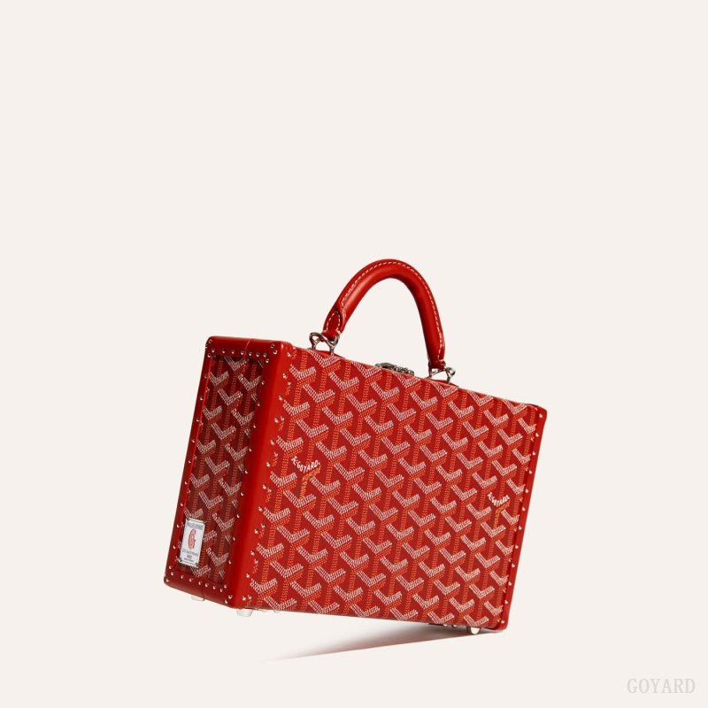 Bolsas De Ombro Goyard Grand Hôtel Trunk Bag Vermelhas | GY-IPG7816