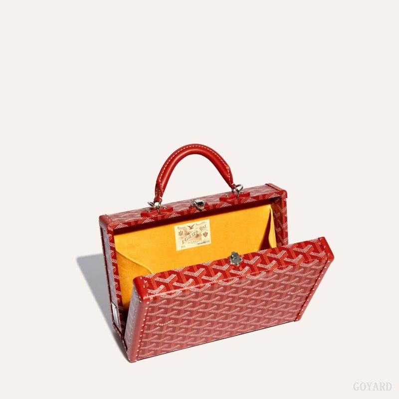 Bolsas De Ombro Goyard Grand Hôtel Trunk Bag Vermelhas | GY-IPG7816