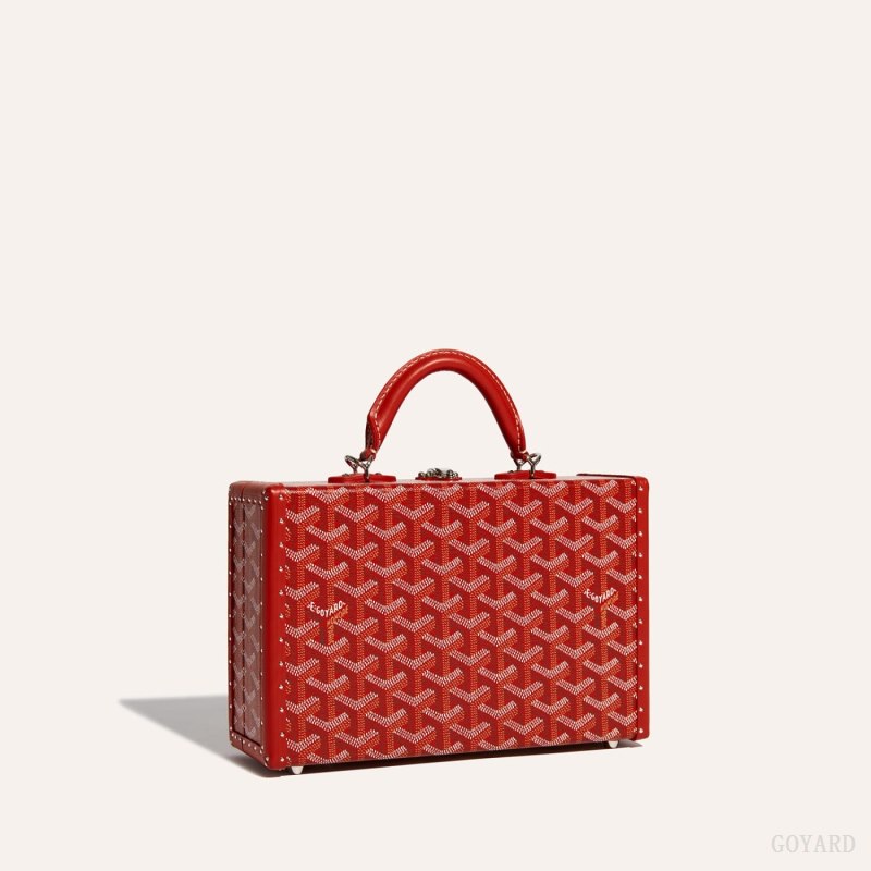 Bolsas De Ombro Goyard Grand Hôtel Trunk Bag Vermelhas | GY-IPG7816