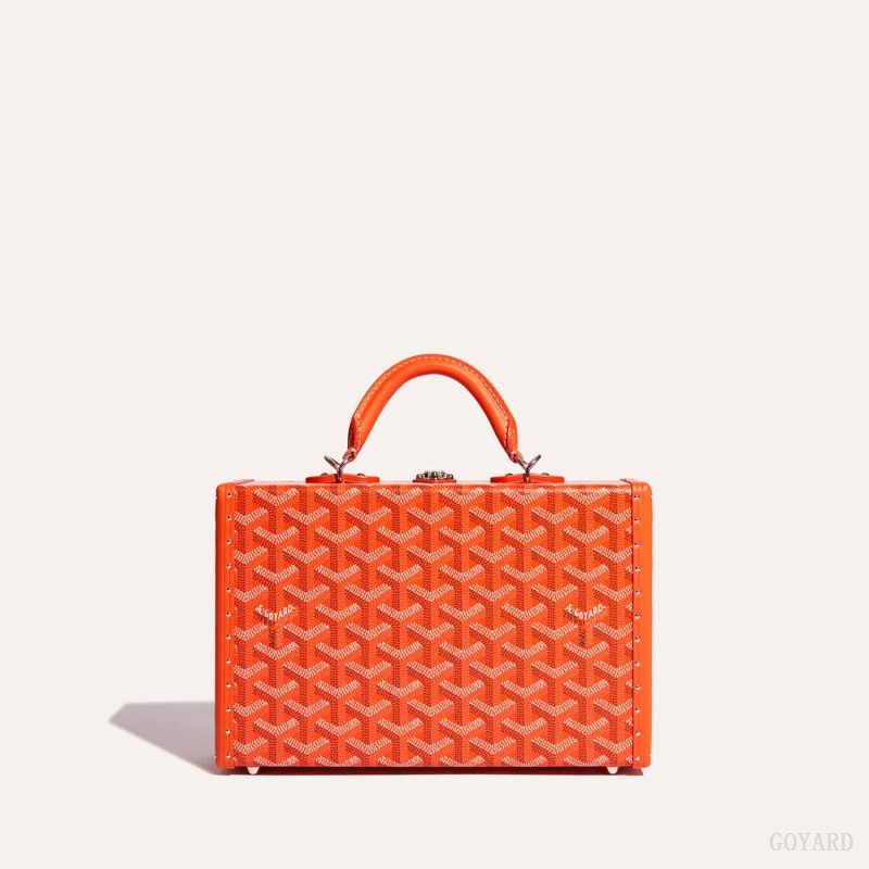 Bolsas De Ombro Goyard Grand Hôtel Trunk Bag Laranja | GY-EPD3657