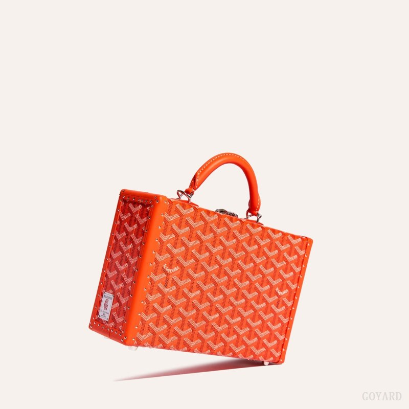 Bolsas De Ombro Goyard Grand Hôtel Trunk Bag Laranja | GY-EPD3657