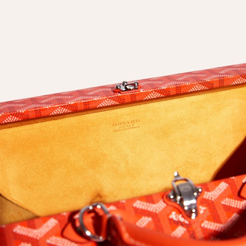 Bolsas De Ombro Goyard Grand Hôtel Trunk Bag Laranja | GY-EPD3657