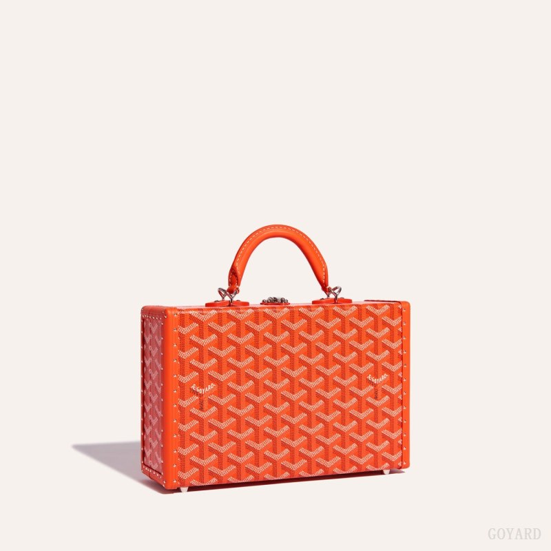 Bolsas De Ombro Goyard Grand Hôtel Trunk Bag Laranja | GY-EPD3657