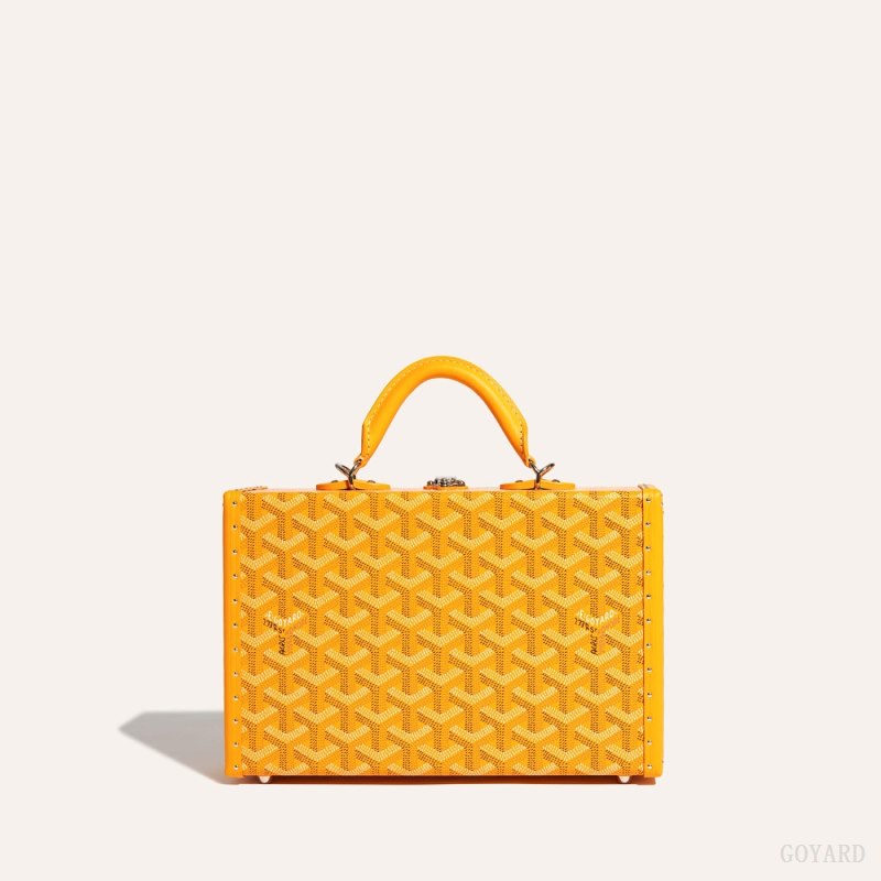 Bolsas De Ombro Goyard Grand Hôtel Trunk Bag Amarelas | GY-WZP3940