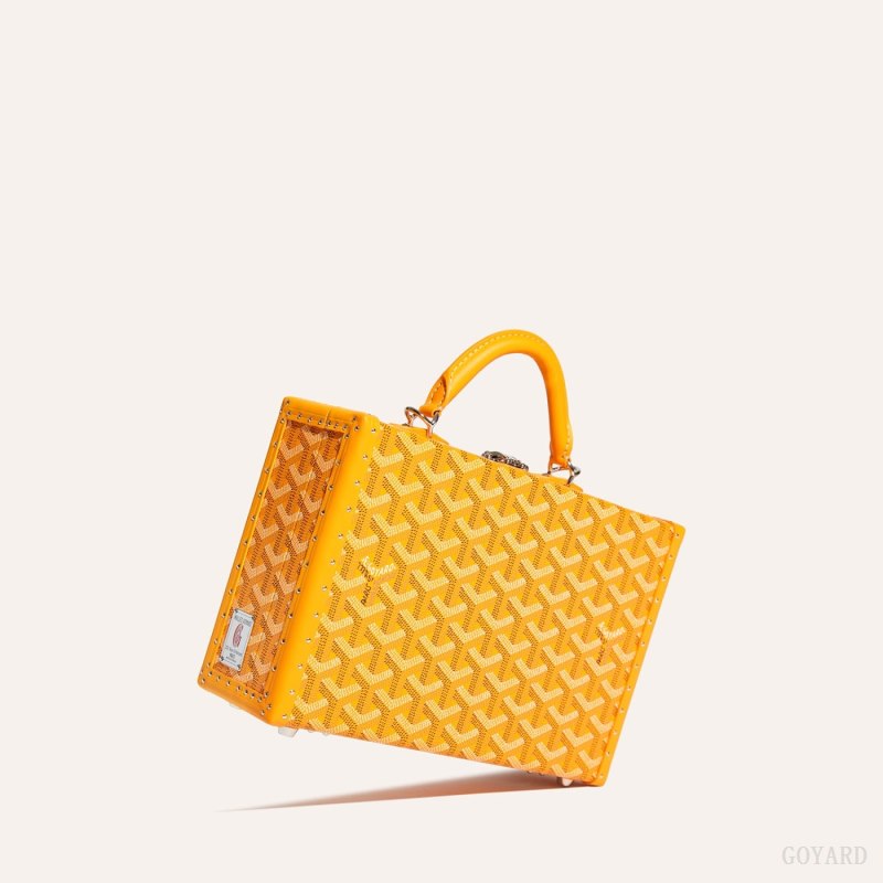 Bolsas De Ombro Goyard Grand Hôtel Trunk Bag Amarelas | GY-WZP3940