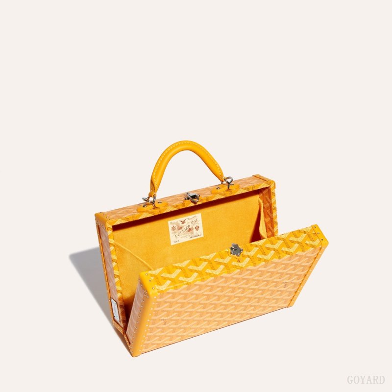 Bolsas De Ombro Goyard Grand Hôtel Trunk Bag Amarelas | GY-WZP3940