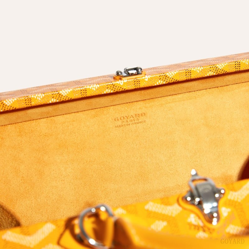 Bolsas De Ombro Goyard Grand Hôtel Trunk Bag Amarelas | GY-WZP3940