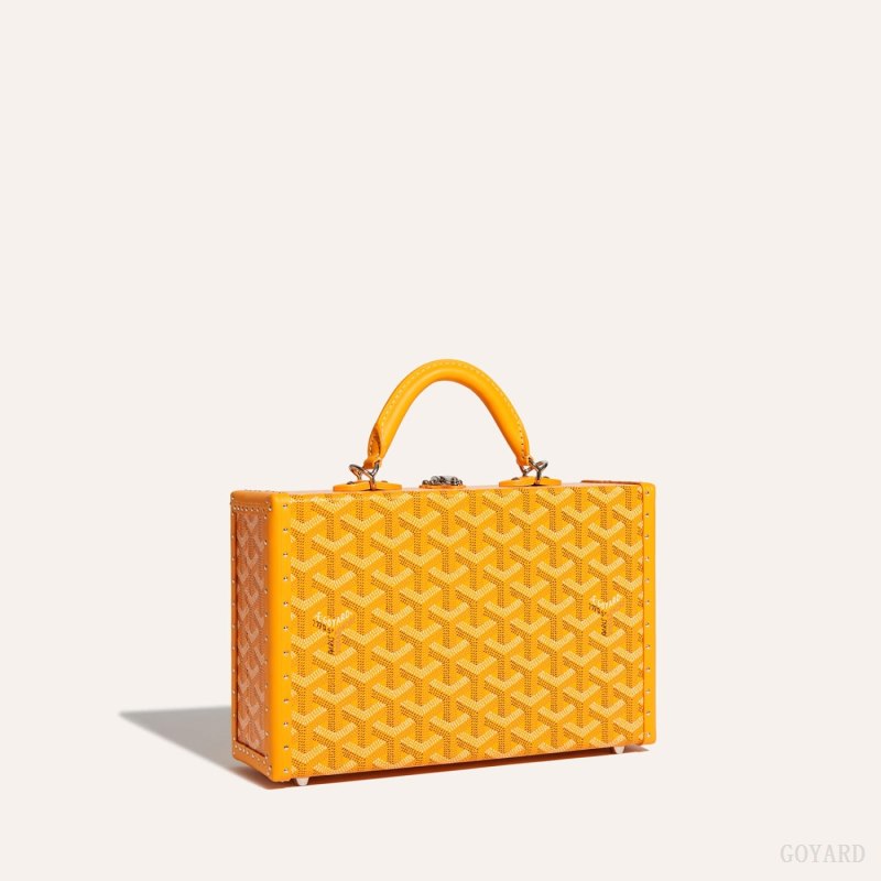 Bolsas De Ombro Goyard Grand Hôtel Trunk Bag Amarelas | GY-WZP3940