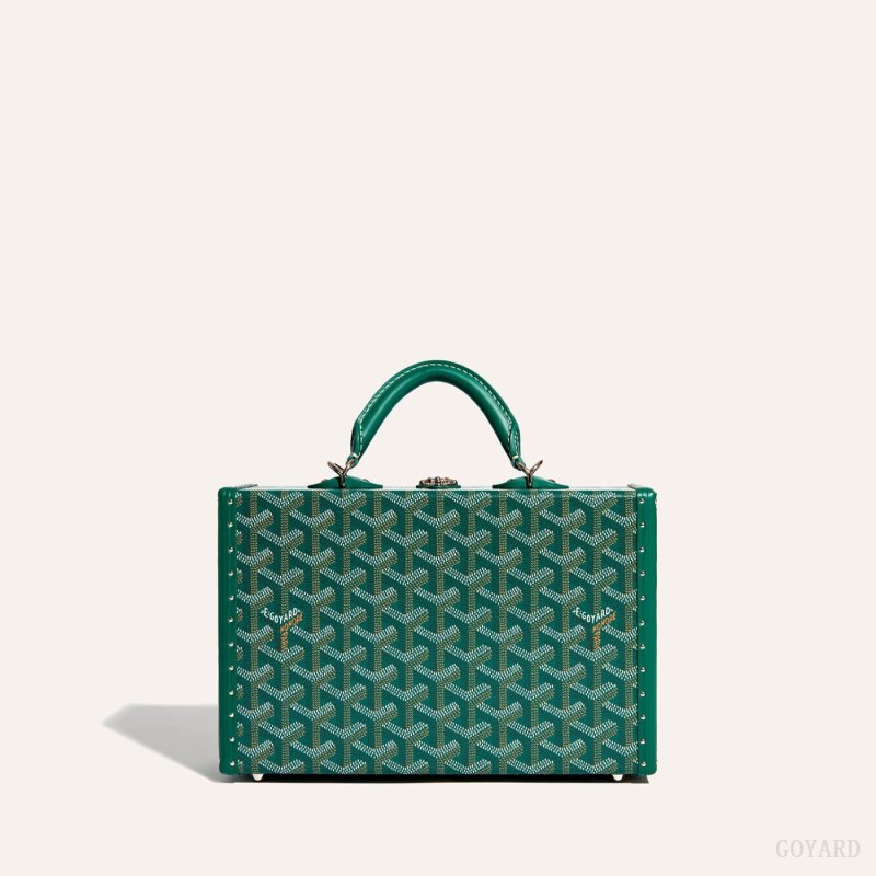 Bolsas De Ombro Goyard Grand Hôtel Trunk Bag Verdes | GY-COT8243