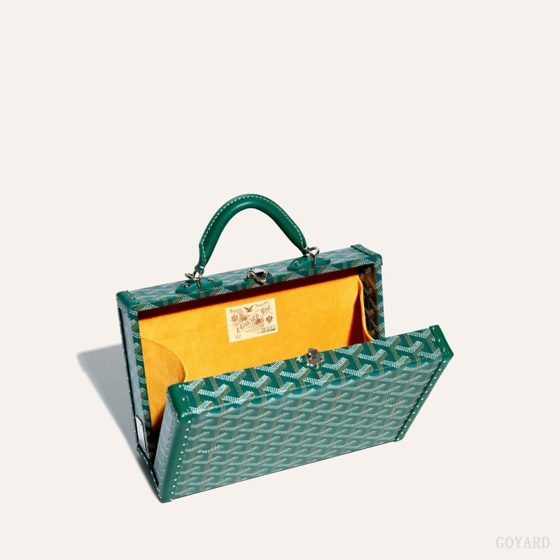 Bolsas De Ombro Goyard Grand Hôtel Trunk Bag Verdes | GY-COT8243