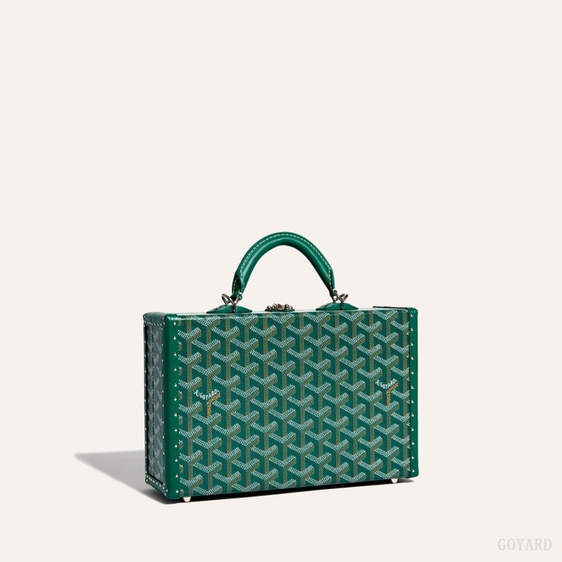 Bolsas De Ombro Goyard Grand Hôtel Trunk Bag Verdes | GY-COT8243