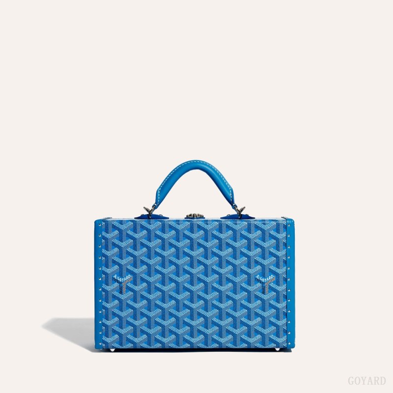 Bolsas De Ombro Goyard Grand Hôtel Trunk Bag Azuis | GY-JRQ1034