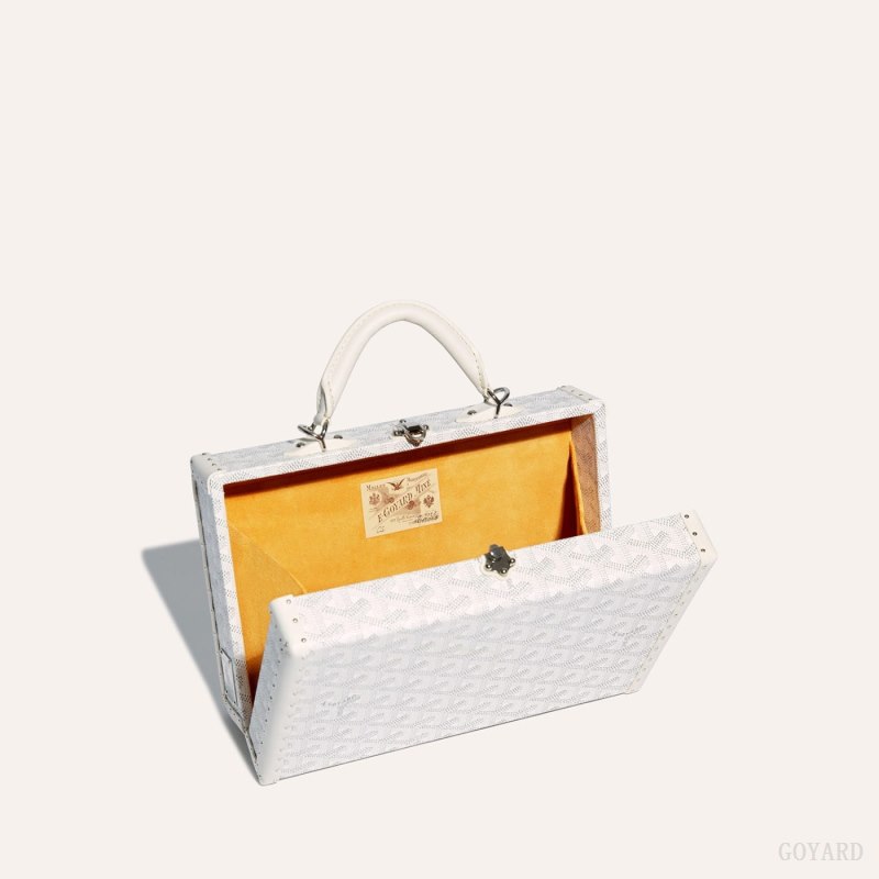 Bolsas De Ombro Goyard Grand Hôtel Trunk Bag Branco | GY-VJU0746