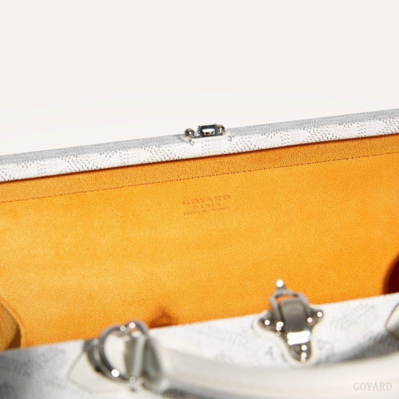 Bolsas De Ombro Goyard Grand Hôtel Trunk Bag Branco | GY-VJU0746