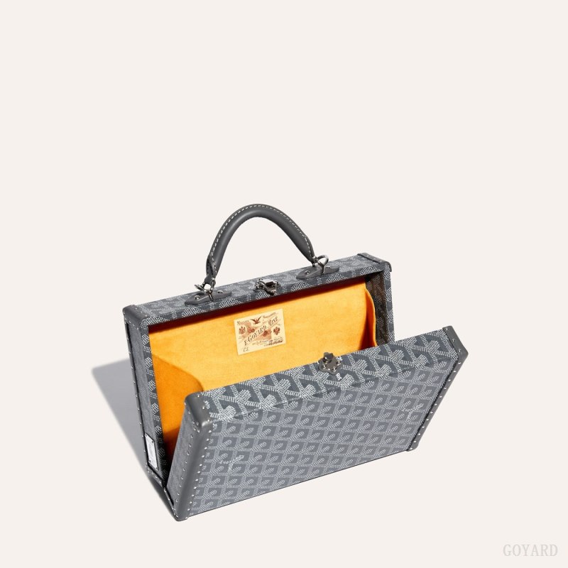 Bolsas De Ombro Goyard Grand Hôtel Trunk Bag Cinzentas | GY-GTU3386