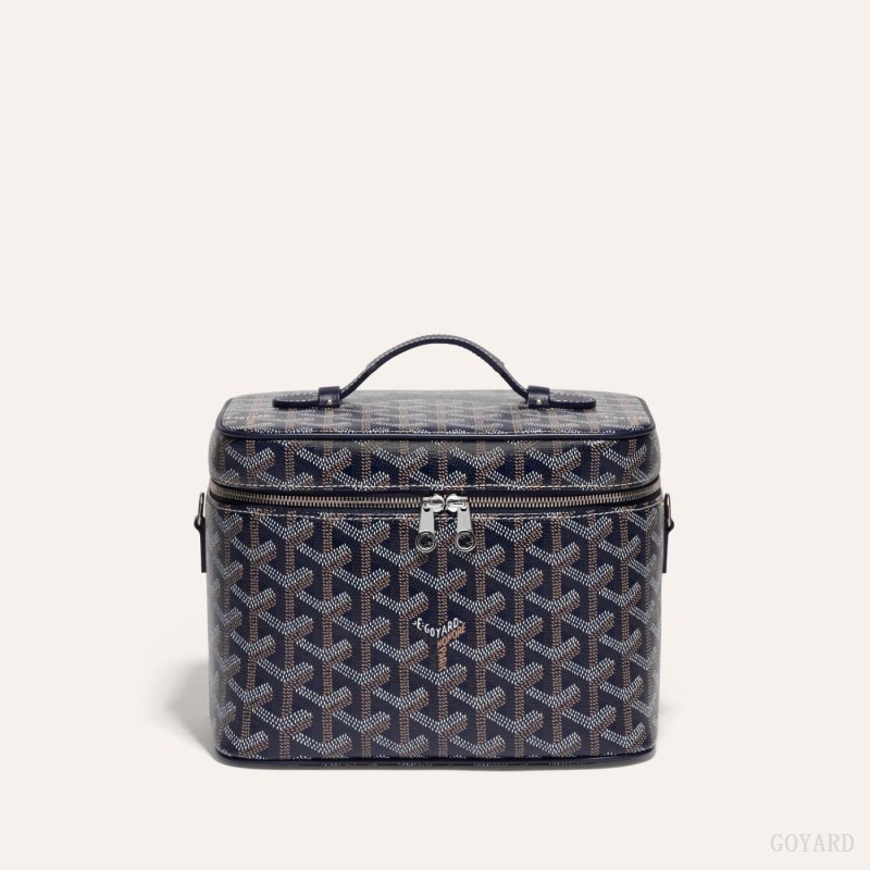 Bolsas De Ombro Goyard MUSE VANITY CASE Azul Marinho Azuis | GY-XRY0112
