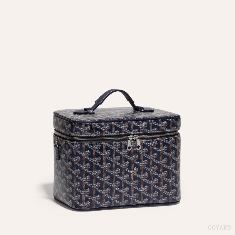 Bolsas De Ombro Goyard MUSE VANITY CASE Azul Marinho Azuis | GY-XRY0112