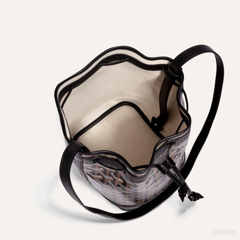 Bolsas De Ombro Goyard PETIT FLOT BUCKET BAG Pretas | GY-IZQ0312